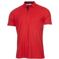 Calvin Klein CK MONOGRAM Halbarm Polo rot von Calvin Klein