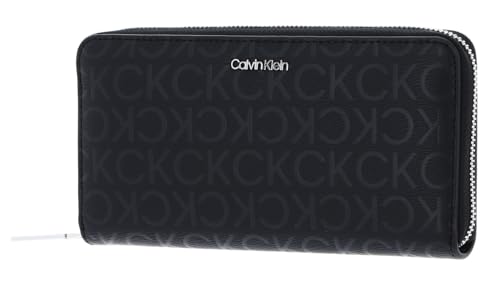 Calvin Klein CK Must Zip Around Wallet_Epi Mono Black Epi Mono von Calvin Klein