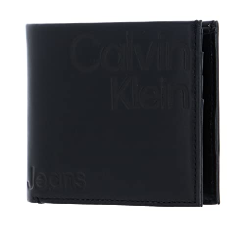 Calvin Klein CKJ Monogram Soft RFID Bifold W/Coin AOP Black von Calvin Klein