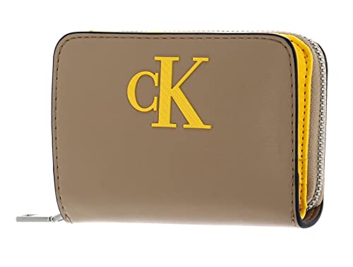 Calvin Klein CKJ Sleek Med Zip Around Solid Wallet Travertine von Calvin Klein