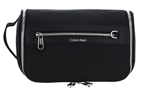 Calvin Klein Classic Repreve Washbag with Hanger CK Black von Calvin Klein