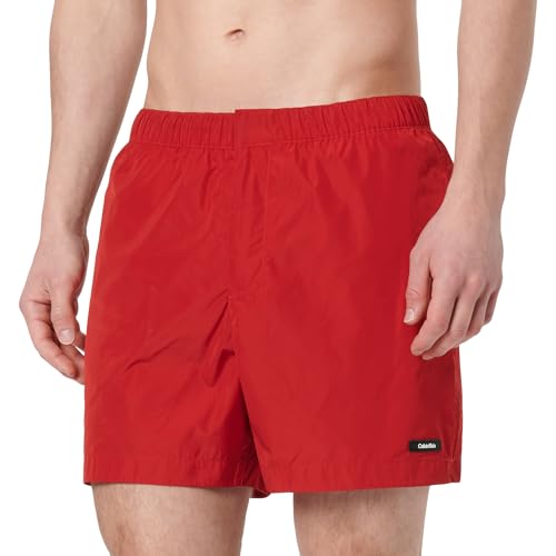 Calvin Klein Herren Badeshorts Casual Tailored mit Gummizug, Rot (Quaint Berry), XL von Calvin Klein