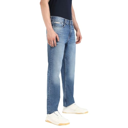 Calvin Klein Jeans Herren Straight Slim, Denim Medium ,33W / 32L von Calvin Klein
