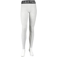 Calvin Klein Logo Leggings Damen 002 - light grey melange S von Calvin Klein