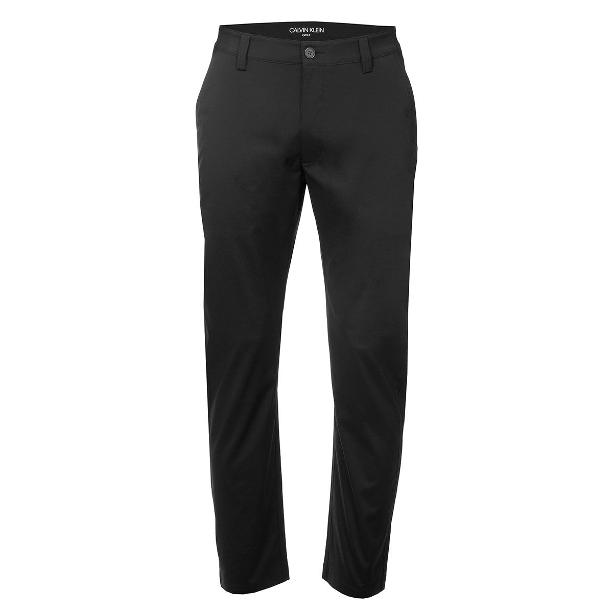 Calvin Klein Mens Black Lightweight Classic Fit Performance Golf Trousers, Size: 34 | American Golf von Calvin Klein