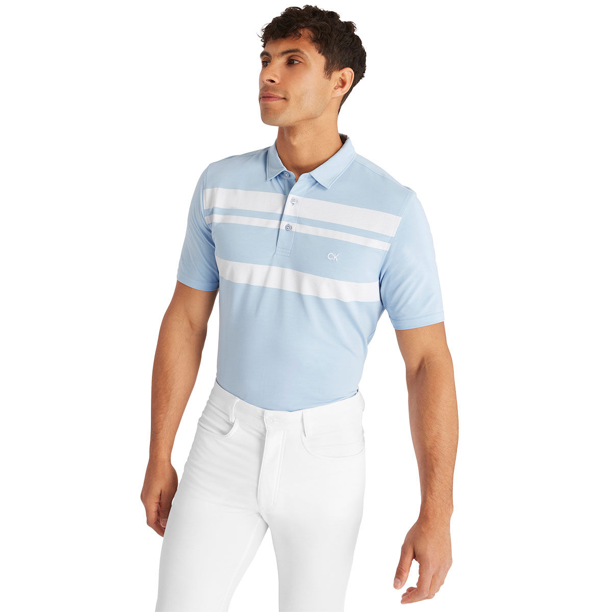 Calvin Klein Men's Fort Jackson Golf Polo Shirt, Mens, Evening blue, Large | American Golf von Calvin Klein