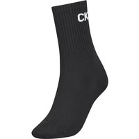 Calvin Klein Modern Logo Short Crew Socken Damen 001 - black von Calvin Klein