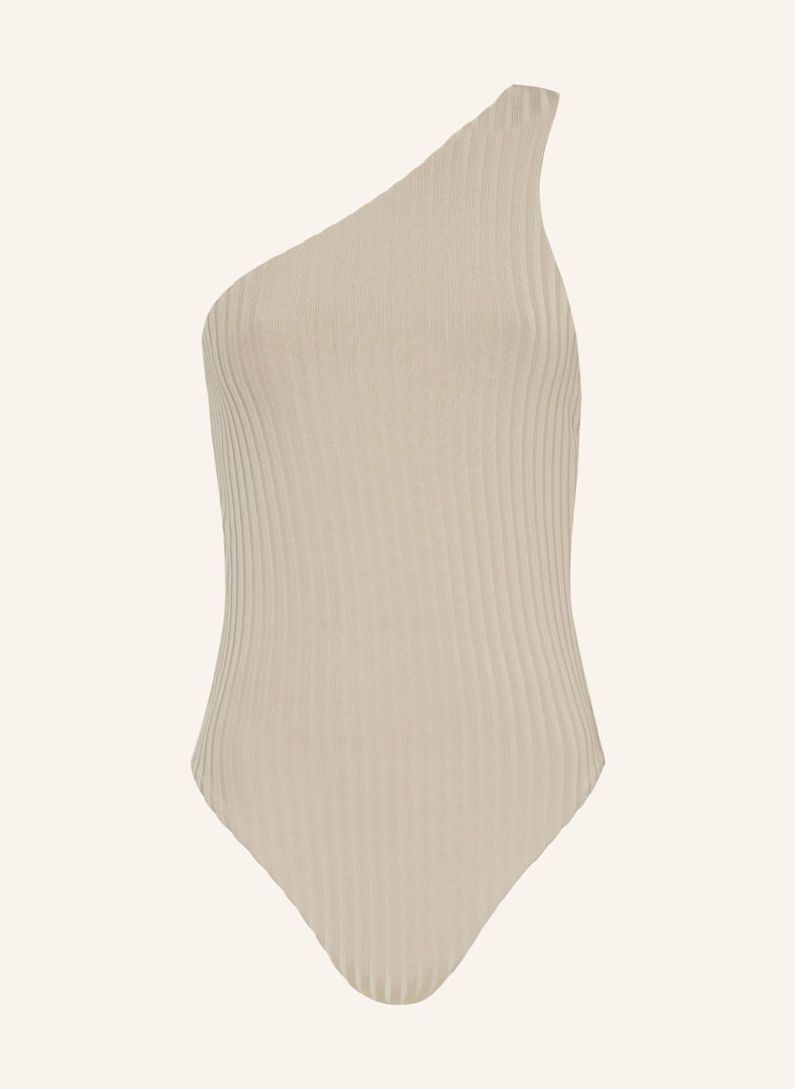Calvin Klein One-Shoulder-Badeanzug Archive Rib beige von Calvin Klein