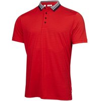 Calvin Klein PARRAMORE Halbarm Polo rot von Calvin Klein