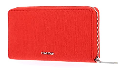 Calvin Klein Re-Lock Zip Around Wallet with Charm Deep Orange von Calvin Klein