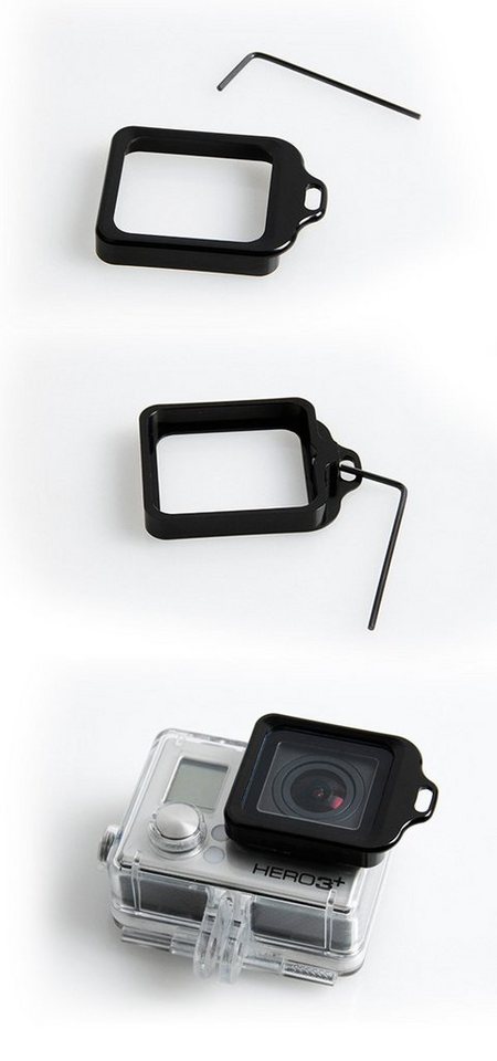 CamOn CamOn GoPro Hero3+ Aluminium Ring mit Gehäusehalterung (schwarz) Action Cam-Halterung von CamOn