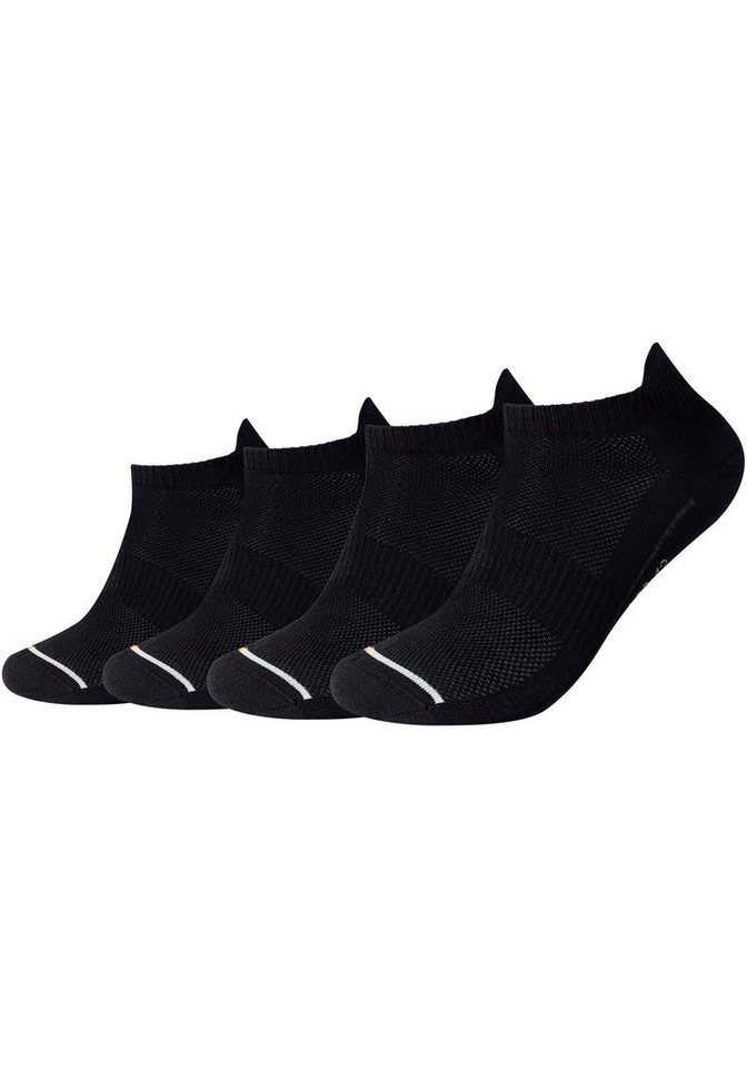 Camano Sneakersocken (Packung, 4-Paar) Ferse und Zehen mit Micro-Plüsch von Camano
