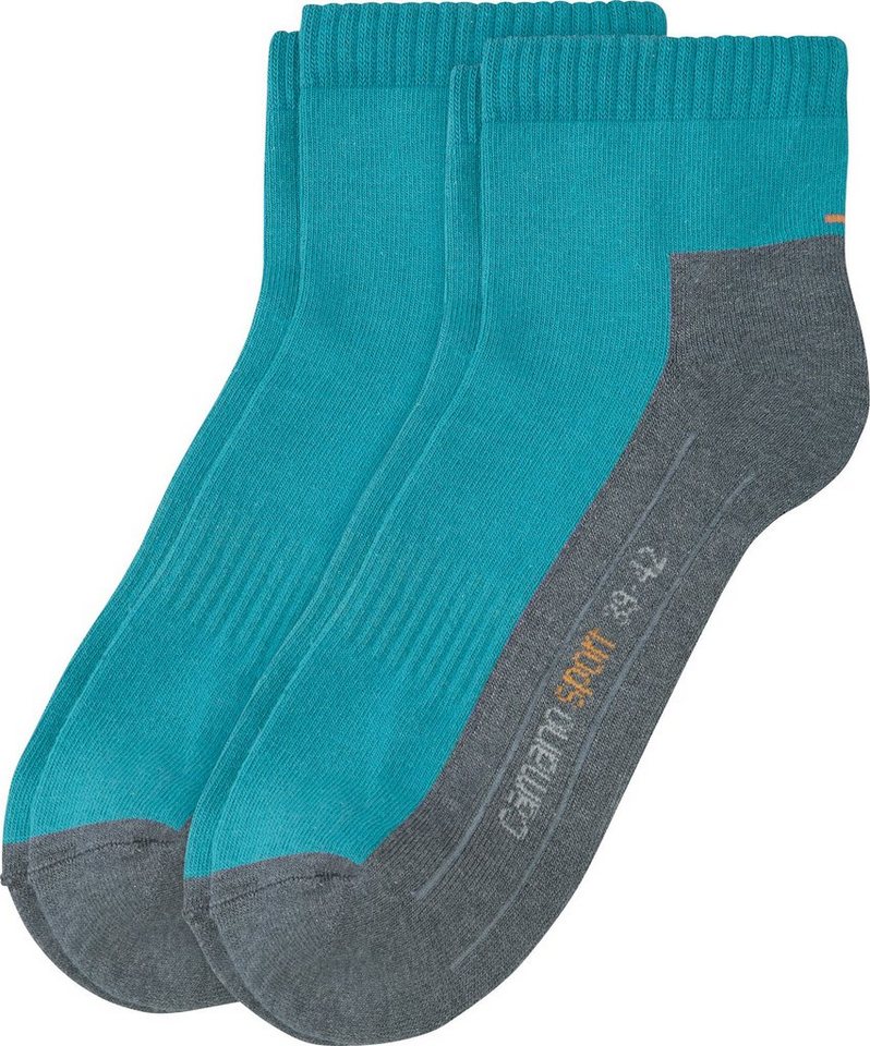 Camano Socken Unisex-Sport-Kurzsocken 2 Paar Uni von Camano