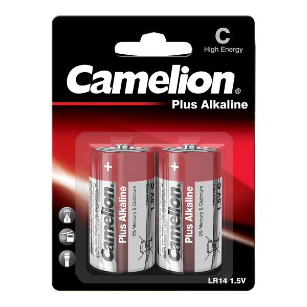 Camelion Batterie Baby C - 2 Stück - Typ: LR14 - 1,5V - Plus Alkali... von Camelion