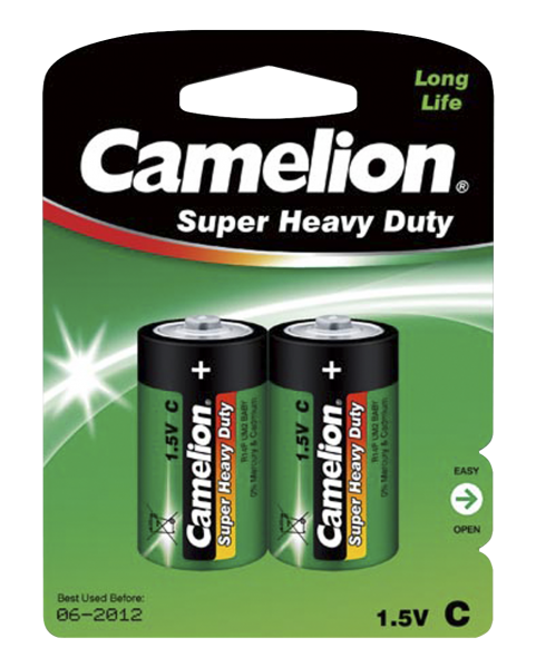 Camelion Batterie Baby C - 2 Stück - Typ: LR14 - 1,5V - Super Heavy... von Camelion