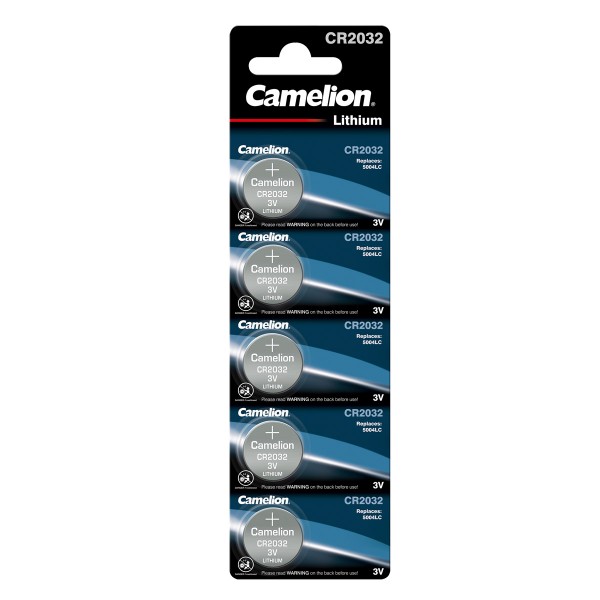 Camelion Batterien Knopfzelle CR2032 - Lithium - 5 Stück - 3V von Camelion