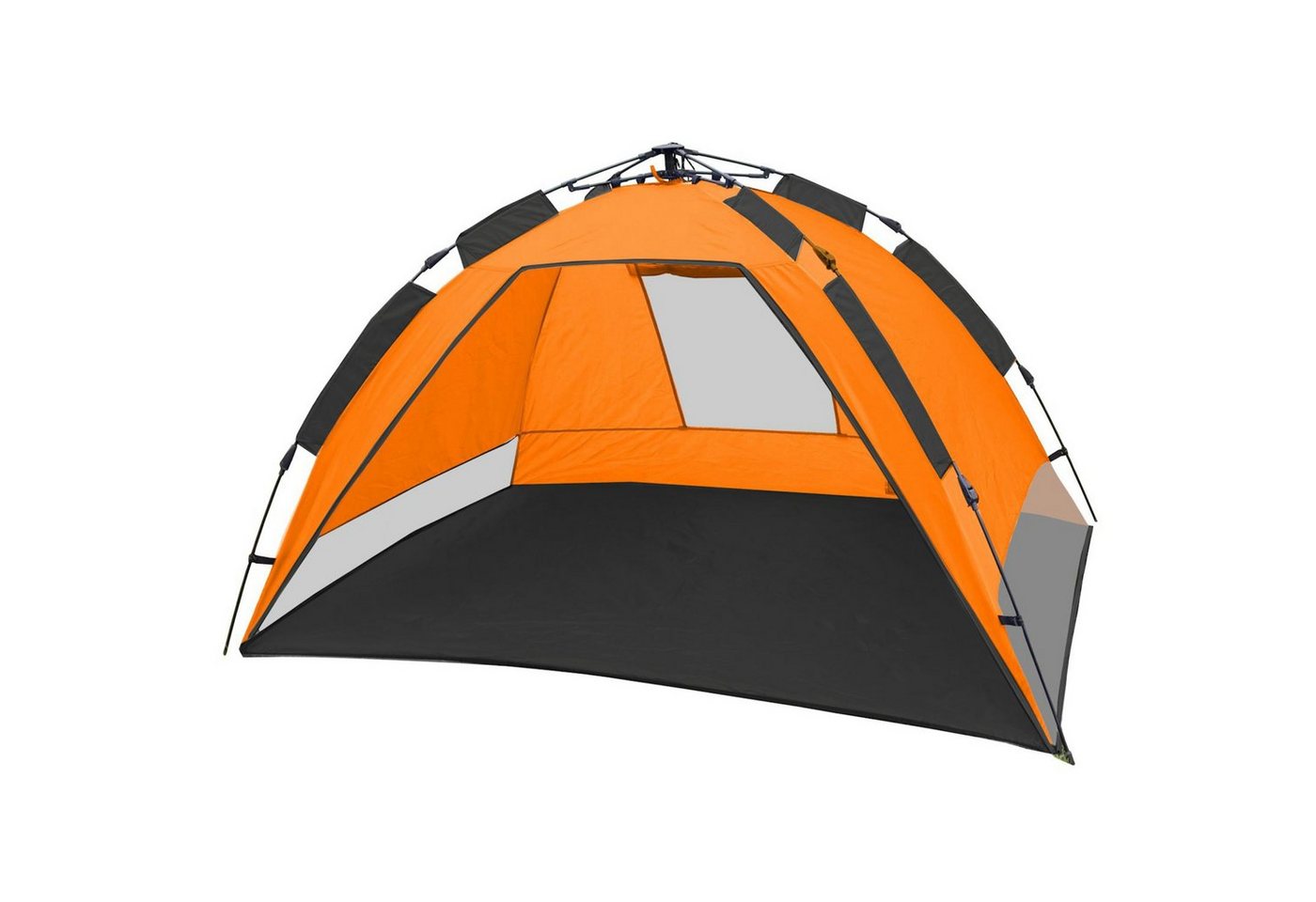CampFeuer Strandmuschel Automatik Strandmuschel, beach tent, orange/grau, Personen: 3 von CampFeuer
