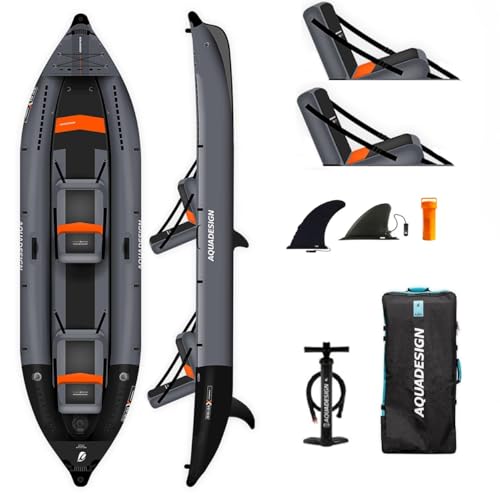 Campsup AQUADESIGN kajak aufblasbar | Inflatable 2 Personen Kayak Koloa X PERIENCE 2 | 360x100 cm von CampSup