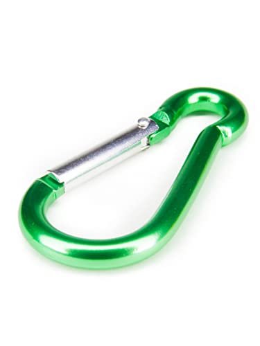 Alu Karabiner grün Karabinerhaken Schnappverschluss Schlüsselanhänger Trekking von Campfrei