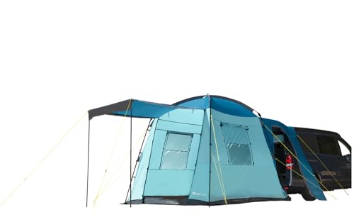 Camptime Merkur Heckzelt für Bus SUV Van│Platz für 4 Personen | Outdoor Busvorzelt Autozelt Camping Vorzelt mit Stehhöhe | inkl. Moskitogaze | flexibel anpassbar von Camptime
