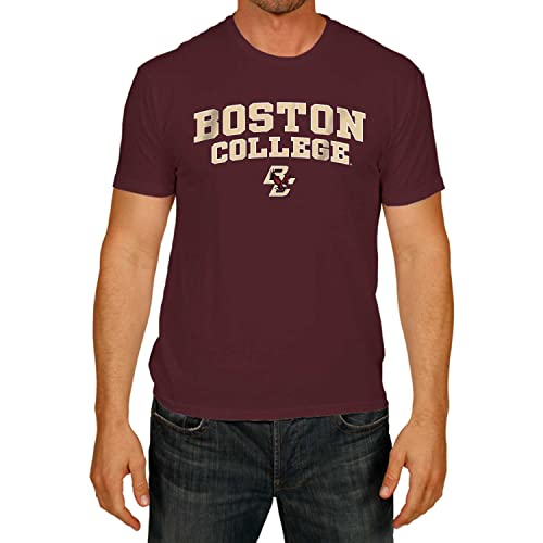 CAMPUS Farben Boston College Eagles Erwachsene Arch & Logo Game Day T-Shirt – Kastanienbraun,, Herren, kastanienbraun, Large von Campus Colors