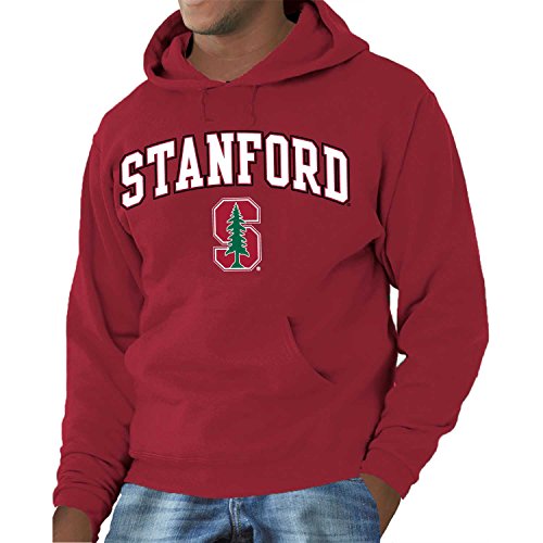 CAMPUS Farben Stanford Cardinal Erwachsene Arch & Logo Gameday Sweatshirt mit Kapuze – Kardinal,, Herren, Scharlachrot, X-Large von Campus Colors
