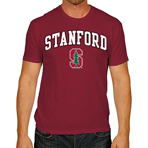 CAMPUS Farben Stanford Cardinal Erwachsene Arch & Logo Soft Style Gameday T-Shirt – Cardinal,, Herren, Scharlachrot, X-Large von Campus Colors