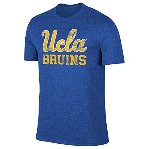 Campus Colors NCAA Erwachsenen-T-Shirt mit meliertem Logo, Herren, UCLA Bruins - Royal, Small von Campus Colors