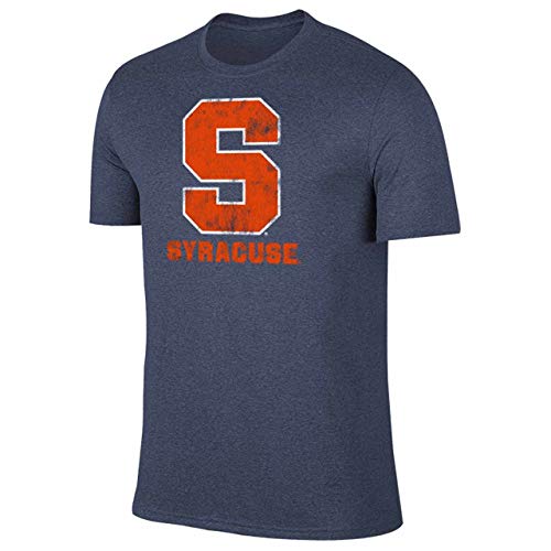 Campus Colors T-Shirt für Erwachsene, mit MVP meliertem Logo, Syracuse Orange – Blau, Größe XL von Campus Colors