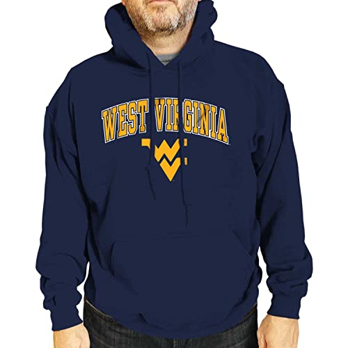 Campus Colors West Virginia Mountaineers Adult Arch & Logo Gameday Hooded Sweatshirt - Navy, Medium von Campus Colors
