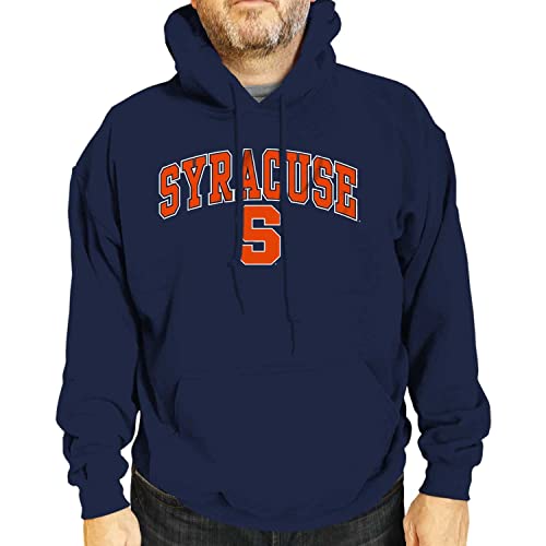Campus Farben Syracuse Orange Arch & Logo Gameday Sweatshirt mit Kapuze – Marineblau, Herren, Navy, Medium von Campus Colors
