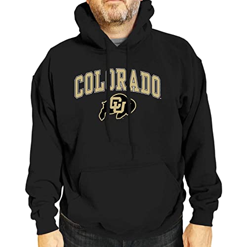 Colorado Buffaloes Erwachsene Arch & Logo Gameday Sweatshirt mit Kapuze – schwarz,, Herren, schwarz, XX-Large von Campus Colors
