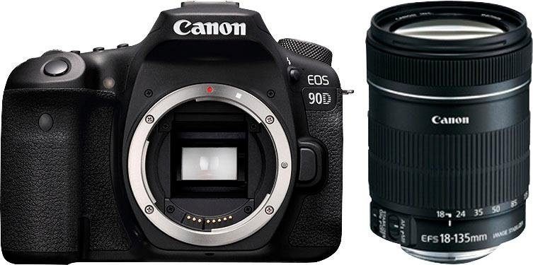 Canon EOS 90D EF-S 18-135mm f/3.5-5.6 IS USM NANO Spiegelreflexkamera (Canon EF-S 18-135mm f/3.5-5.6 IS, 32,5 MP, Bluetooth, WLAN (Wi-Fi) von Canon