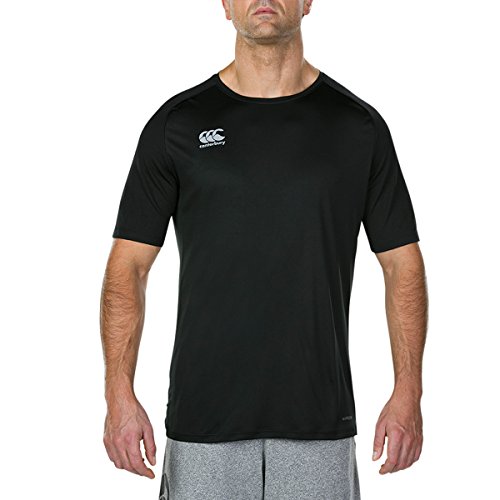 Canterbury of New Zealand Herren Vapodri Superlight Training T-Shirt, Schwarz, 3XL von Canterbury