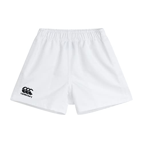 Canterbury Boy's Professional Polyester Shorts - White, Size 14 von Canterbury