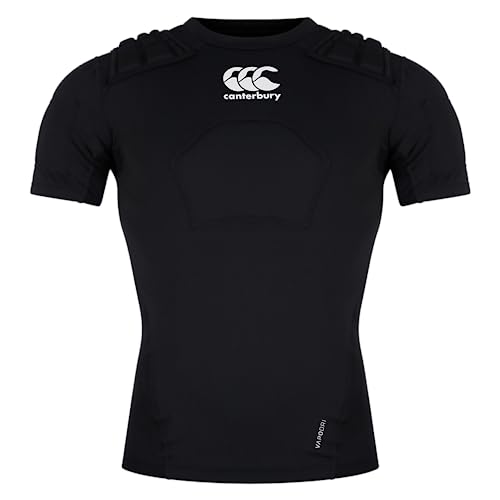 Canterbury CCC-Pro-Schutz Rugby-Schutzweste, Schwarz/Weiß/Silber, M von Canterbury