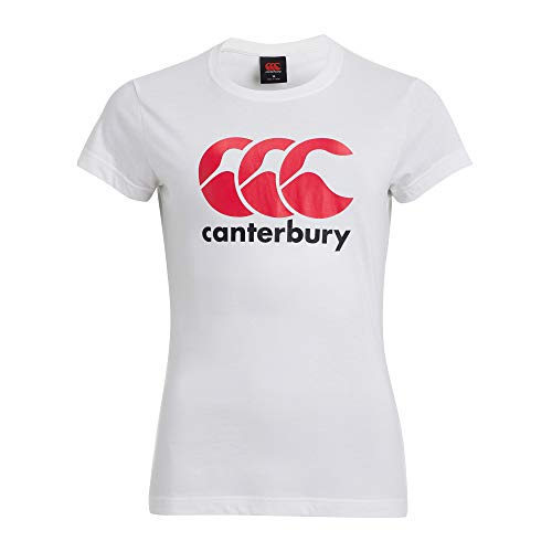 Canterbury Damen CCC Logo T-Shirt, Bright White, 8 von Canterbury