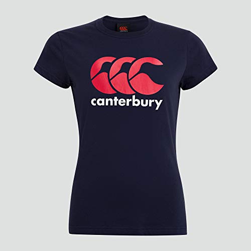 Canterbury Damen Logo T-Shirt, Navy, 6 von Canterbury