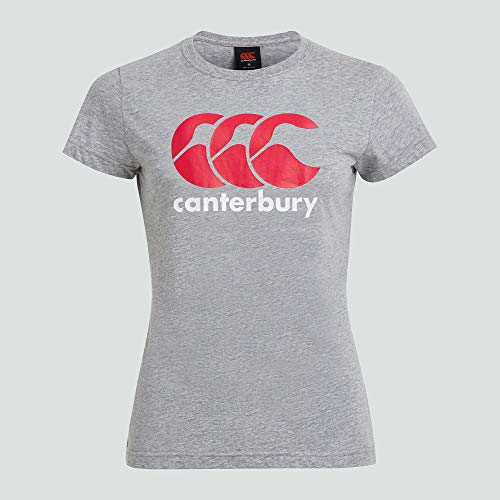 Canterbury Damen Logo T-Shirt, grau, 38 von Canterbury