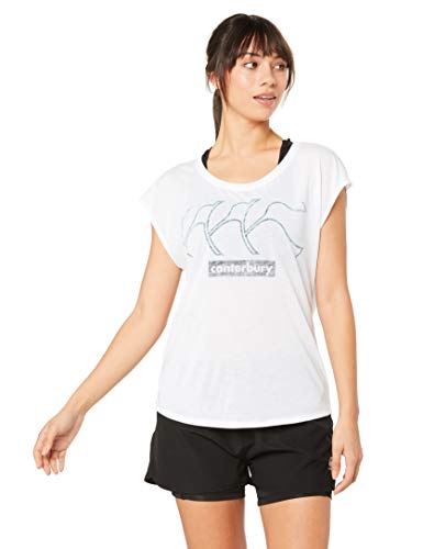 Canterbury Damen T-Shirt VapoShield Mit Lockerer Passform, Weiß, 14, E647446-A81-14 von Canterbury