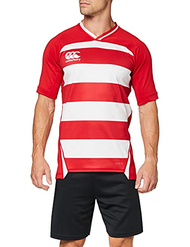 Canterbury Vapodri Evader Rugby-Trikot für Herren XL Rot (Flag Red) von Canterbury