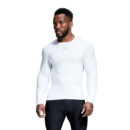 Canterbury Herren Thermoreg Long Sleeve Top Base Layer - Weiß - S von Canterbury