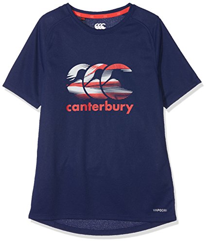 Canterbury Jungen T-Shirt Vapodri Training Mit Großem Logodruck, Patriot Blau, 6, E747486-Y41-6 von Canterbury