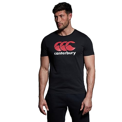 Canterbury Men's CCC Logo Tee - Black/Red/White, Small von Canterbury