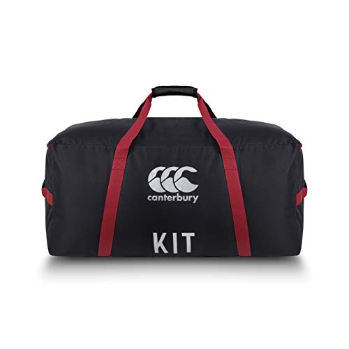 Canterbury Team Kit Bag Tasche, Schwarz/Rot Dahlia/Silber, Einheitsgröße von Canterbury