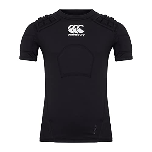 Canterbury Unisex, Jugendliche CCC Pro Protection Rugby-Schutzweste, Schwarz/Weiß/Silber, LB von Canterbury