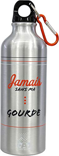 CAO Trinkflasche Jamais ohne Ma. 0,5 l Brennstoffflaschen für Erwachsene, Unisex, Grau, H 21 cm von Cao