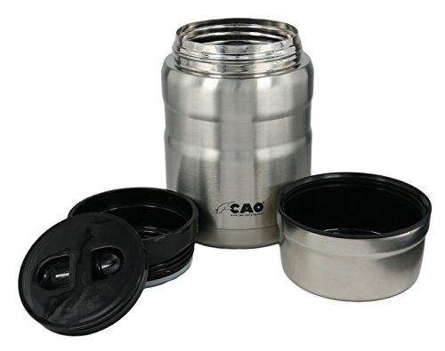 Cao Integrated Kühlschrank Lunchtasche, Unisex Erwachsene, Grau Edelstahl von Cao
