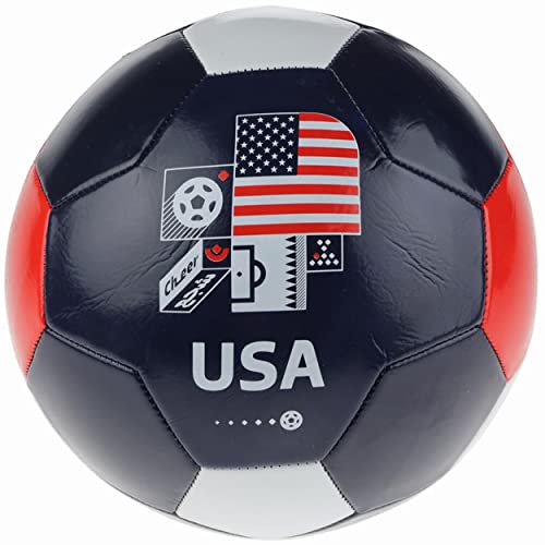 Capelli Sport FIFA WM Qatar 2022 Team USA Fußball Souvenir Display, Offiziell Lizenziertes Futbol für Jugendliche & Erwachsene Fußballspieler, Mehrfarbig, Größe 5 von CAPELLI SPORT