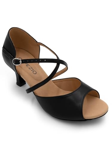 Capezio Eva Ballroom Shoe, Black, 11 M von Capezio